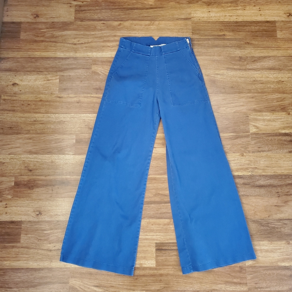 Loup Size XS Wide Leg Royal Long Sabrina Jeans